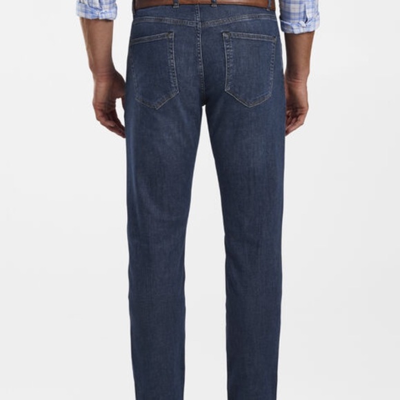 SOLD NWT Peter Millar Crown Seal Dark Wash Jeans - Picture 3 of 10